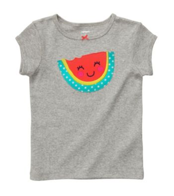 Carter's® Baby Girls' Grey Watermelon Tee