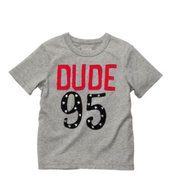 OshKosh B'Gosh® Baby Boys' Grey Dude Tee