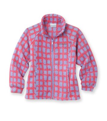 Columbia Girls' 7-16 Purple/Pink Gingham Fleece