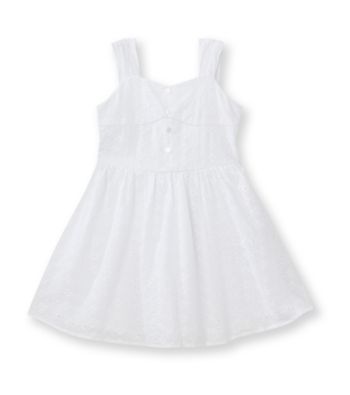 Amy Byer Girls' 4-6X White Eyelet Corset Dress