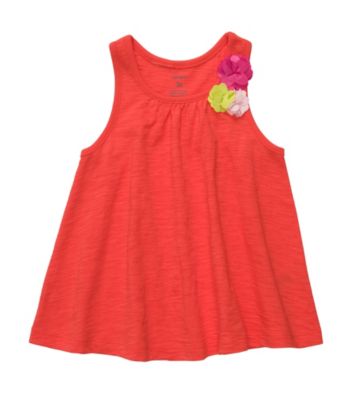 Carter's® Girls' 2T-6X Neon Orange Swing Tank