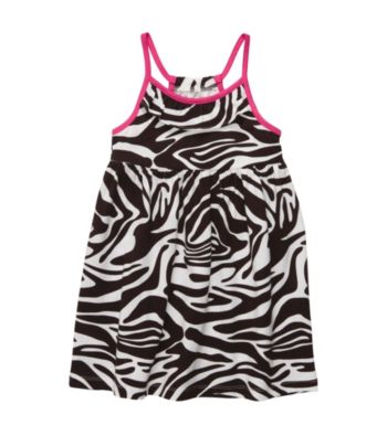 Carter's® Girls' 2T-6X Brown Zebra Print Dress