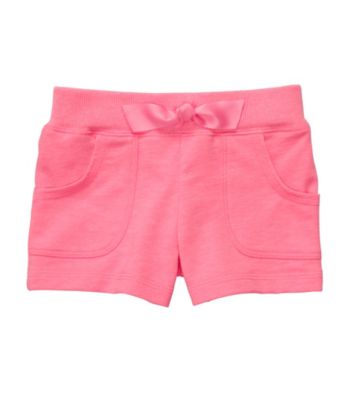 Carter's® Girls' 2T-6X Neon Pink French Terry Shorts