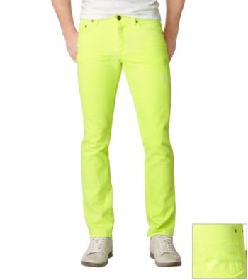 Calvin Klein Jeans® Men's Neon Yellow Skinny Denim