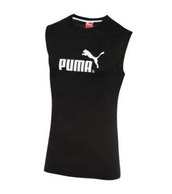 PUMA® Men's Black/White Sleeveless Tee