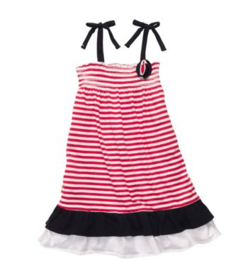 OshKosh B'Gosh® Girls' 2T-4T Red/White Striped Knit Dress