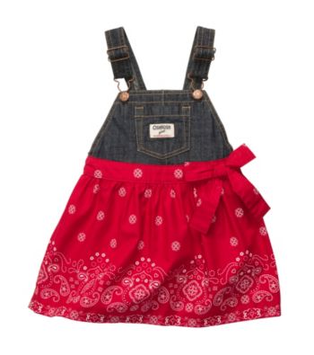 OshKosh B'Gosh® Girls' 2T-4T Denim/Red Bandana Jumper