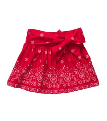 OshKosh B'Gosh® Girls' 4-6X Red Bandana Skort