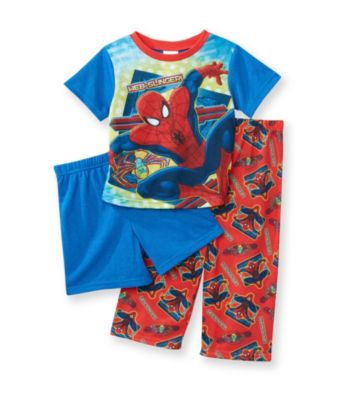 Spider-Man® Boys' 2T-4T Red/Blue 3-pc. Web Slinger Pajama Set