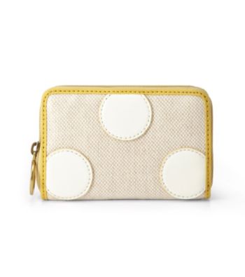 Fossil® Bone Polka Dot Key-Per Zip Multifunction