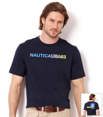 Nautica® Men's Navy Graphic Tee Shirt