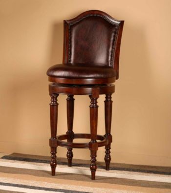 Hillsdale® Barcelona Brown Cherry Swivel Stool