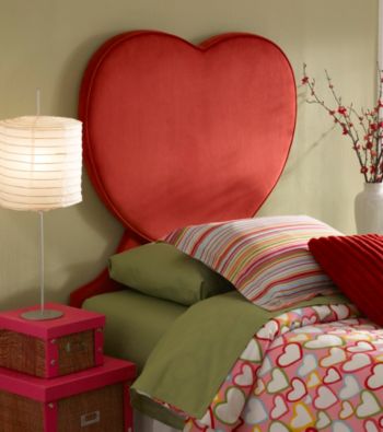Powell® Heart Shapded Upholstered Twin Headboard