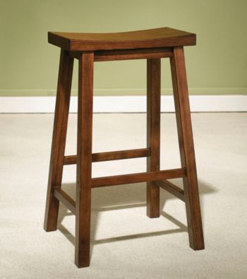 Powell® Honey Brown Wood Bar Stool