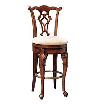 Powell® Jamestown Landing Deep Cherry Swivel Armless Bar Stool