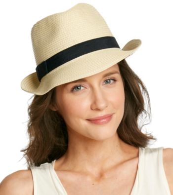 August Accessories® Natural Large Straw Fedora