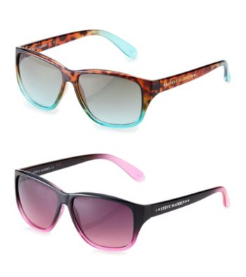 Steve Madden Small Plastic Vintage Wayfarer Sunglasses