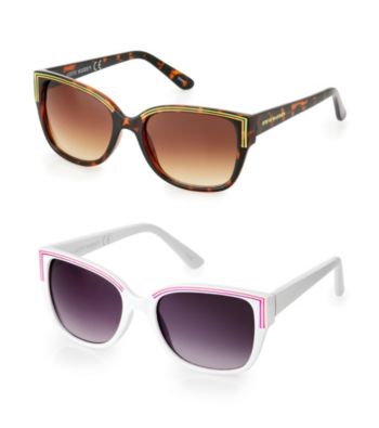 Steve Madden Retro Neon Wayfarer Sunglasses