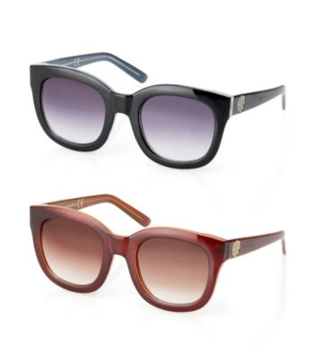 Vince Camuto™ Oversized Retro Cat Eye Crest Logo Sunglasses