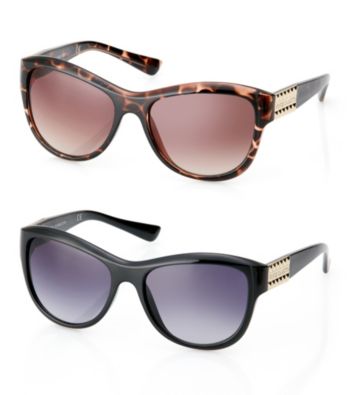 Vince Camuto™ Metal Logo Updated Cat Eye Sunglasses