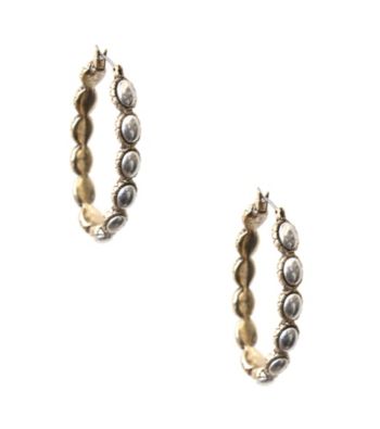 Lucky Brand® Two Tone Hoop Earrings