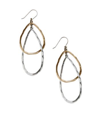 Lucky Brand® Two Tone Hoop Earrings