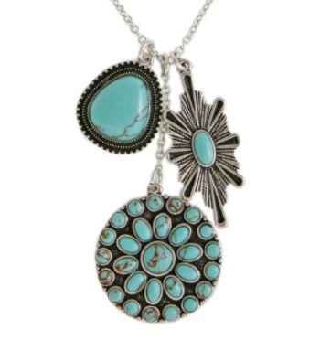 Lucky Brand® Silvertone Charm Necklace
