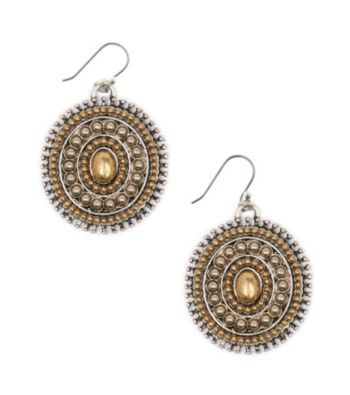 Lucky Brand® Two Tone Drop Earrings