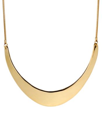 Kenneth Cole® Goldtone Half Moon Frontal Necklace