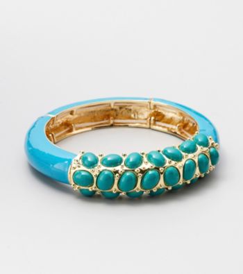 Relativity® Blue Stretch Enamel Bracelet