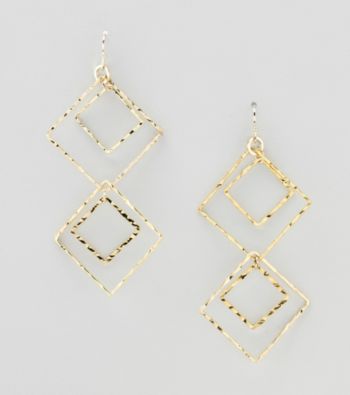 Relativity® Goldtone Double Drop Earrings