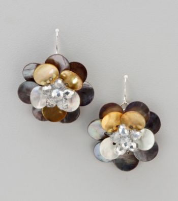 Studio Works® Silvertone Shell Drop Earrings
