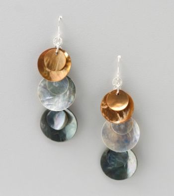 Studio Works® Silvertone Shell Dangle Drop Earrings