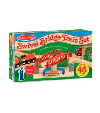 Melissa & Doug® Swivel Bridge Train Set