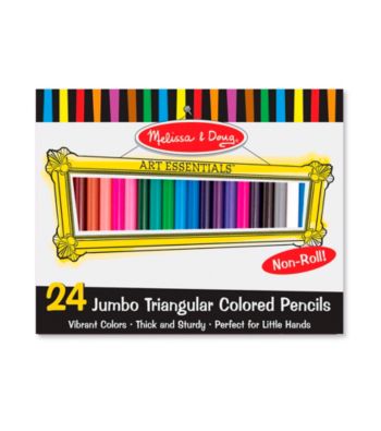 Melissa & Doug® 24-pk. Jumbo Triangular Colored Pencils