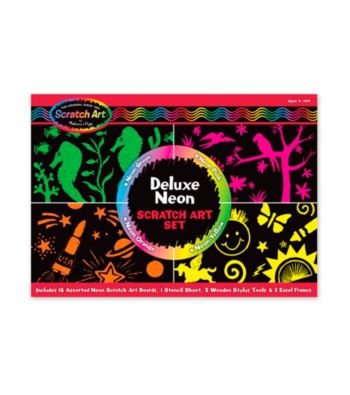 Melissa & Doug® Deluxe Neon Scratch Art Set
