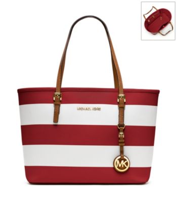 MICHAEL Michael Kors® Striped Jet Set Small Travel Tote