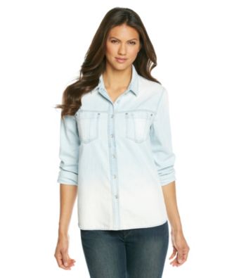 DKNY JEANS® Dip-Dye Denim Shirt