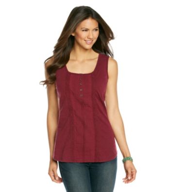 Ruff Hewn Mixed Media Henley Tank