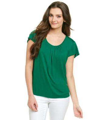 MICHAEL Michael Kors® Flutter Sleeve Scoopneck Top