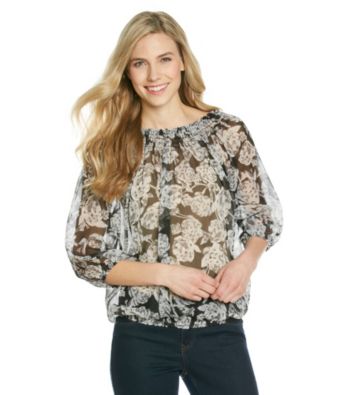 Relativity® Career Peasant Blouse