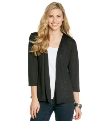 Notations® Solid Hachi Cardigan Sweater