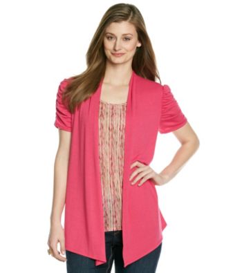 Notations® Ruched Layered-Look Top