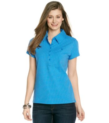 Gloria Vanderbilt® Polka Dot Polo