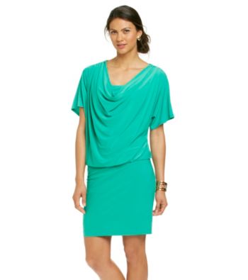 Ronni Nicole® Blouson Drapeneck Dress