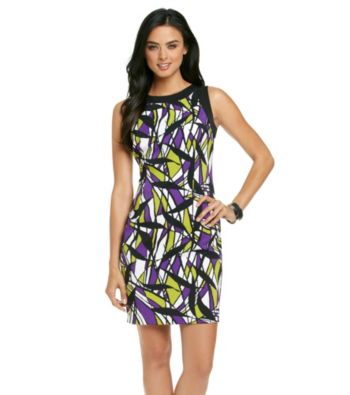 Ronni Nicole® Stain Glass Print Sheath Dress