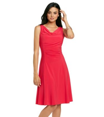 Evan-Picone® Drapeneck Dress