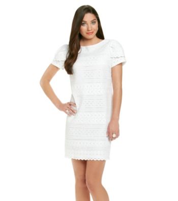 Jessica Howard® Eyelet Sheath Dress