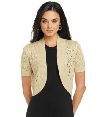 Lennie Crochet Bolero Shrug