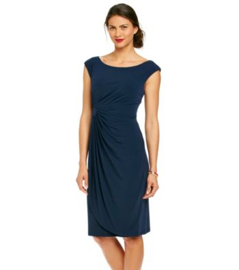 Connected® Side-Drape Dress